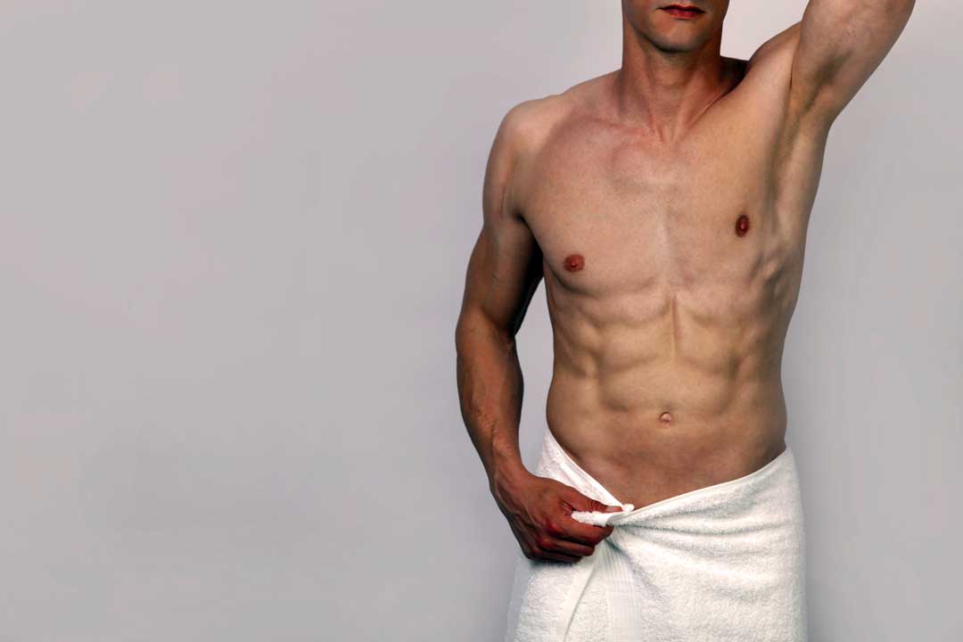 Man before having Male Intimate Waxing Treatment