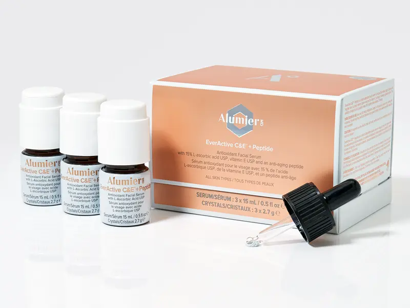 AlumierMD Everactive C&E + Peptide product pack and box