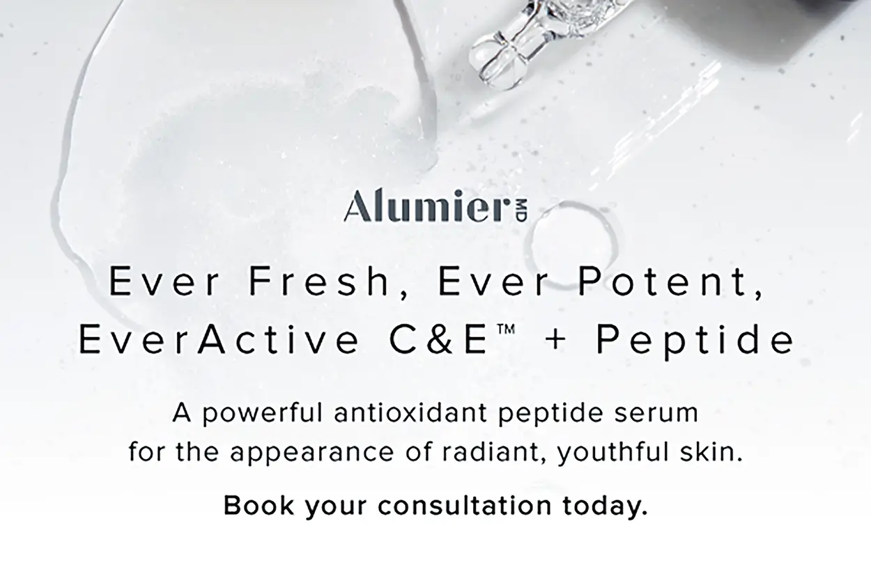 AlumierMD Everactive C&E + Peptide Booking Banner